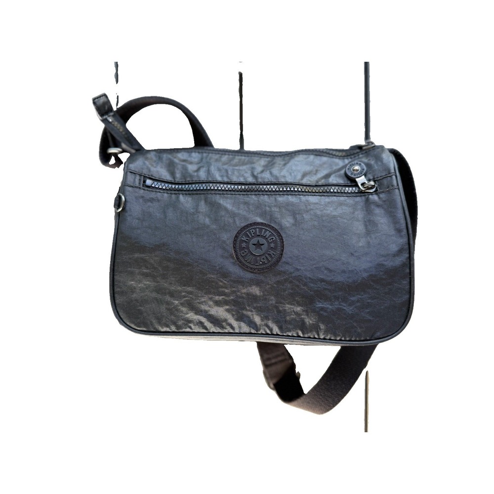 Kipling HB6490 Callie Crossbody Shoulder Bag Purse Polyamide Black Tonal $94
